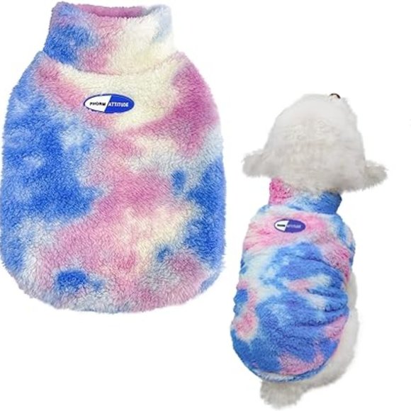 Dog Sweaters/Sweatshirts- Tie Dye- Premium Dog/Puppy Jacket Coat- SM -MED- LRG - Picture 9 of 13